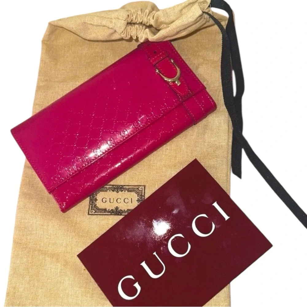 Gucci Guccissima Patent Leather Wallet - Picture 6 of 7